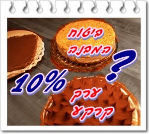 אילוסטרציה של עוגות עם סכום ביטוח למבנה ולערך קרקע