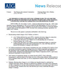 AIG ������ 2.4 ������� ������ ������ �� 2010