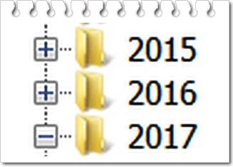 תיקיות לפי שנים